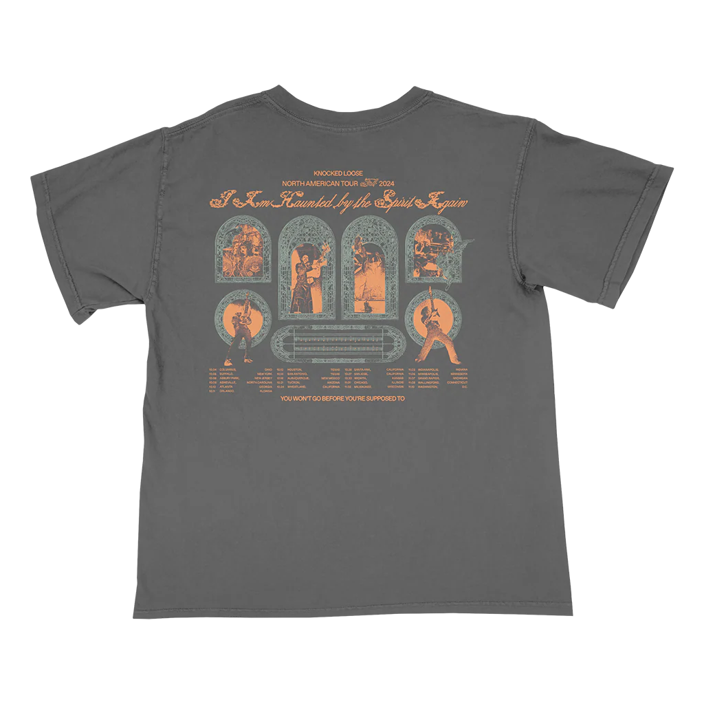 KNOCKED LOOSE I AM HAUNTED 2024 TOUR TEE (SMALL ONLY) - Image 3