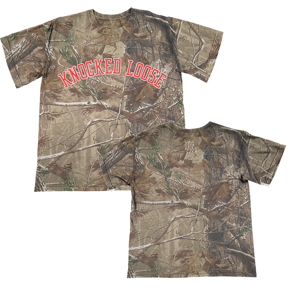 KNOCKED LOOSE VARSITY ARCH CAMO TEE