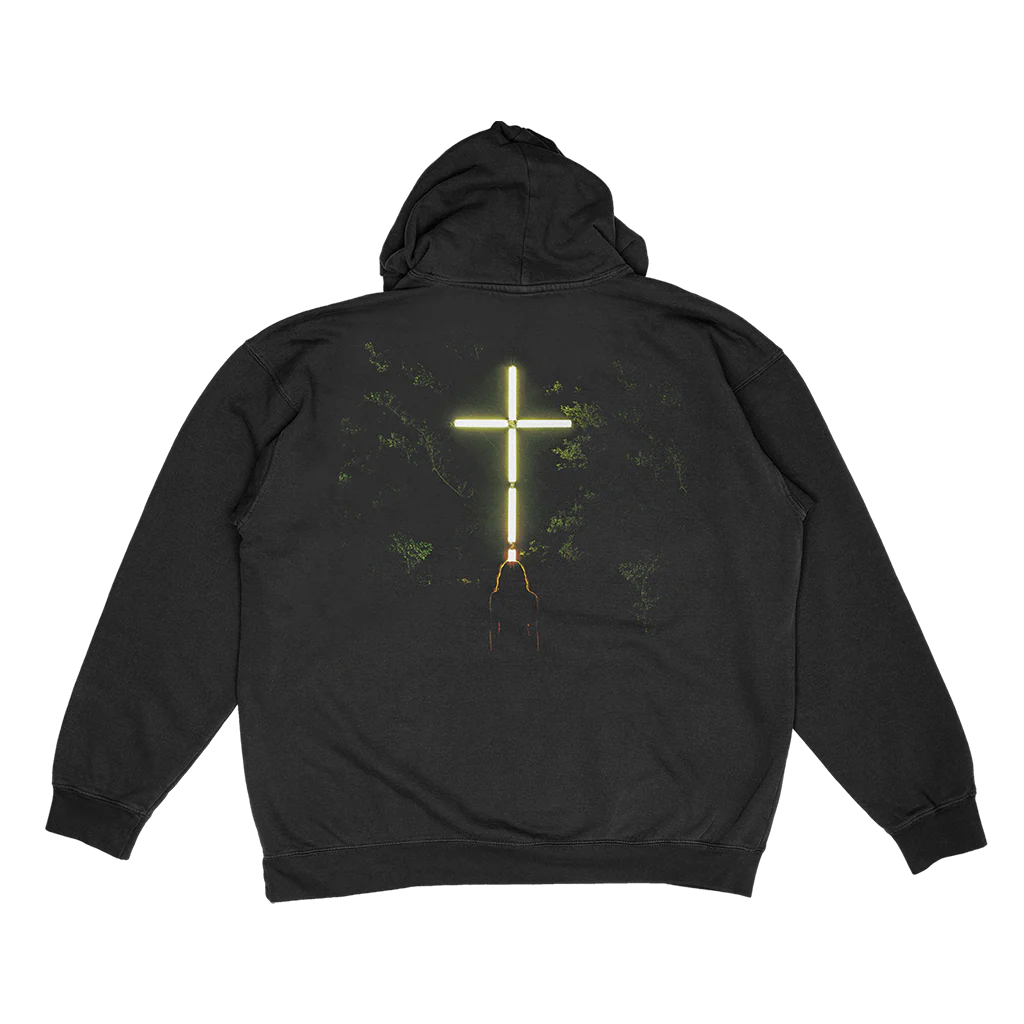 KNOCKED LOOSE WOOD CROSS KLMF PULL HOOD (SMALL ONLY) - Image 3